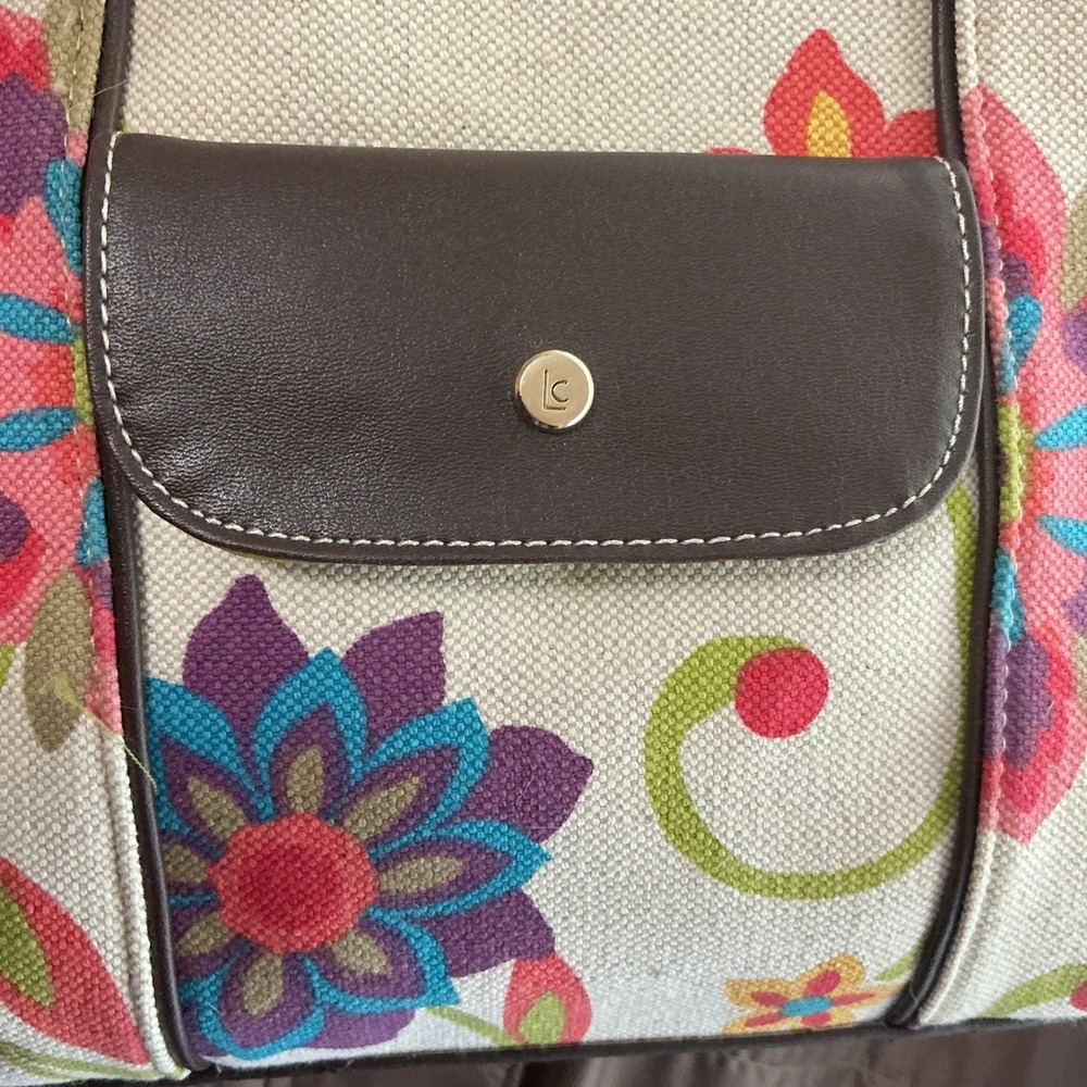 Liz Claiborne Purse Floral Heritage Mosaic New - Picture 3 of 8